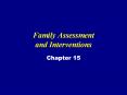 Family Assessment and Interventions PowerPoint PPT Presentation