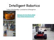 Intelligent Robotics