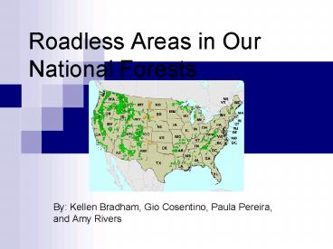 Roadless Areas in Our National Forests
