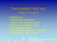 Electrostatic Field and Field Control PowerPoint PPT Presentation