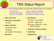 TRD Status Report