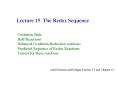 Lecture 15 The Redox Sequence PowerPoint PPT Presentation