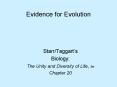 Evidence for Evolution PowerPoint PPT Presentation
