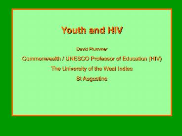 Youth and HIV