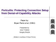 Portcullis: Protecting Connection Setup from Denial-of-Capability Attacks