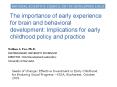 PowerPoint Presentation  -  The Science of  Early Childhood Development PowerPoint PPT Presentation