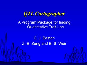 QTL Cartographer