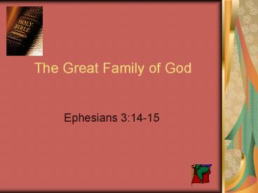 The Great Family of God