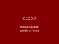 CLC XV PowerPoint PPT Presentation