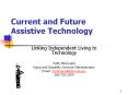 Current and Future Assistive Technology PowerPoint PPT Presentation