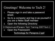 Greetings! Welcome to Tech 2!