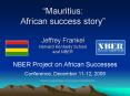 NBER Project on African Successes PowerPoint PPT Presentation