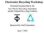 Electronics Recycling Workshop