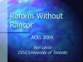 Reform Without Rancor PowerPoint PPT Presentation
