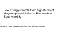 Low Energy Neutral Atom Signatures of PowerPoint PPT Presentation