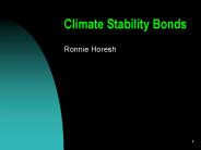 Climate Stability Bonds