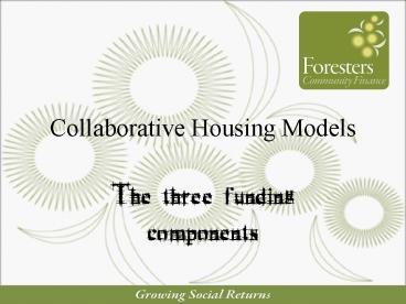 Collaborative Housing Models