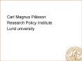 Carl Magnus Plsson PowerPoint PPT Presentation