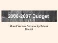 Mount Vernon Community School District PowerPoint PPT Presentation
