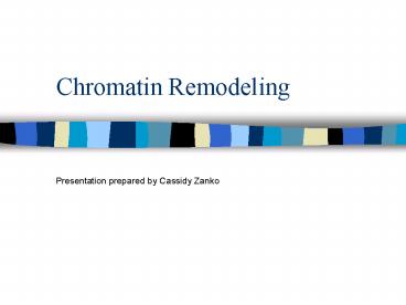 Chromatin Remodeling