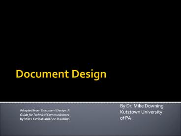 Document Design