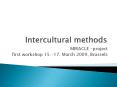 Intercultural methods PowerPoint PPT Presentation