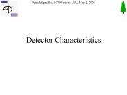 Detector Characteristics