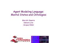 Agent Modeling Language: Mental States and Ontologies