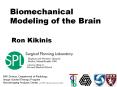 Biomechanical Modeling of the Brain PowerPoint PPT Presentation