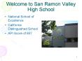 Welcome to San Ramon Valley High School PowerPoint PPT Presentation