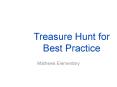 Treasure Hunt for Best Practice PowerPoint PPT Presentation