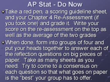 AP Stat Do Now