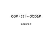 COP 4331 OOD
