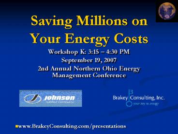Saving Millions on Your Energy Costs