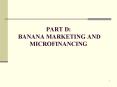 PART D: BANANA MARKETING AND MICROFINANCING PowerPoint PPT Presentation