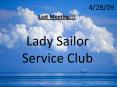Lady Sailor Service Club PowerPoint PPT Presentation