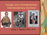 Hunger and Homelessness: Interdisciplinary Seminar