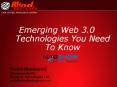 Emerging Web 3.0 Technologies You Need To Know PowerPoint PPT Presentation
