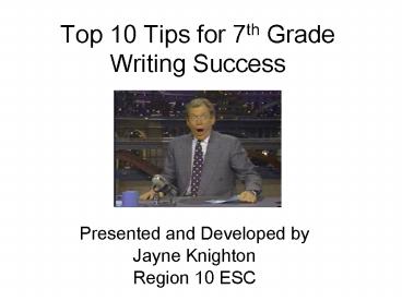 Top 10 Tips for 7th Grade Writing Success