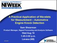 A Practical Application of Wavelets for Measurement 