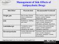 Management of Side Effects of Antipsychotic Drugs PowerPoint PPT Presentation