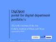 DigOport portal for digital department portfolios PowerPoint PPT Presentation
