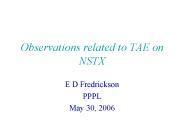 Observations related to TAE on NSTX