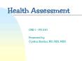 Health Assessment PowerPoint PPT Presentation