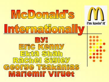McDonalds Internationally