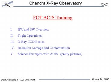 FOT ACIS Training
