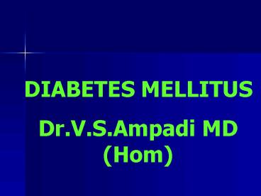 Complication of Diabetes