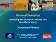 Personal Protection Reducing the Threat of Disease and NonBattle Injury Occupational Hazards PowerPoint PPT Presentation