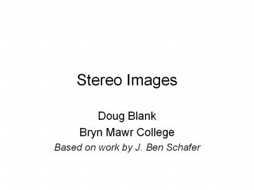 Stereo Images