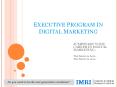 EXECUTIVE PROGRAM IN DIGITAL MARKETING PowerPoint PPT Presentation